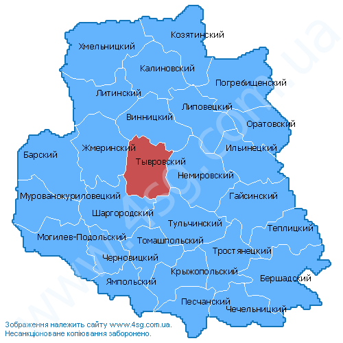 Карта винницкой области подробная с городами и поселками и селами