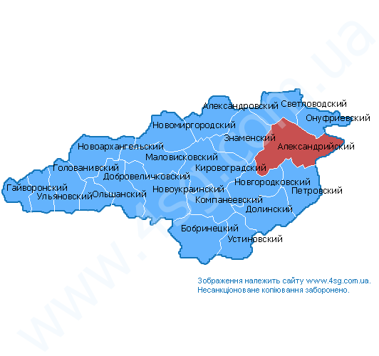 Александрия кировоградская область карта