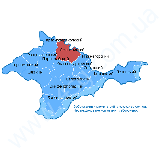 Карта джанкойского района крыма