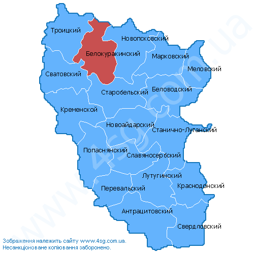 Карта белокуракинского района луганской области