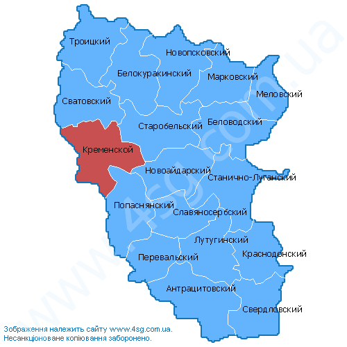 Марковский район луганской области карта