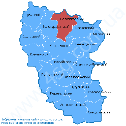 Карта луганской области новопсковский район